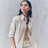 Warm Beige Foldover Pants