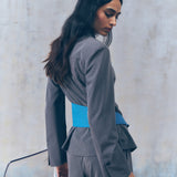 Wild Blue Fringe Belt