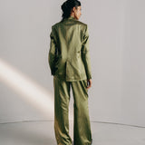 Green Stripe Pants