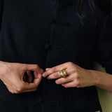 Matte Black Hourglass Blazer