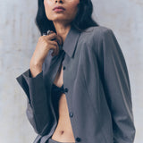 Melange Gray Fitted Shirt