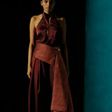 Handwoven Rust Cummerbund