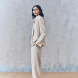 Warm Beige Fitted Shirt