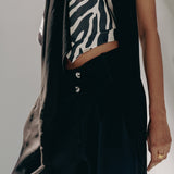 Zebra Scarf Waistcoat