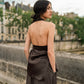 Twany Brown Asymmetrical Top With Pants
