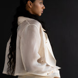 Butter Cream Organza Shirt & Pants