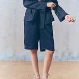 Ink Navy Sheer Overshirt
