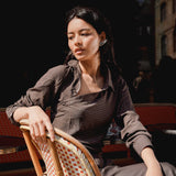 Twany Brown Twisted Shirt & Pants