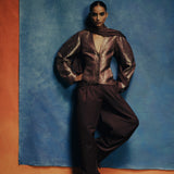 Bordeaux Curved Trousers