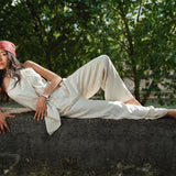 Butter Cream Halter Top & Pants