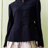 Matte Black Hourglass Blazer