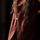 Merlot Vest & Organza Pants