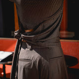 Twany Brown Twisted Shirt & Pants