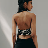 Zebra Scarf Waistcoat
