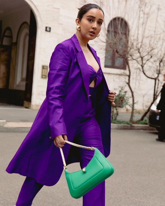 Ultra Violet Long Jacket Set