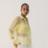 Butter Yellow Organza Shirt