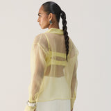 Butter Yellow Organza Shirt