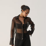 Noir Organza Shirt