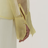 Butter Yellow Organza Shirt