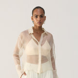 Ivory Organza Shirt