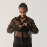 Noir Organza Shirt