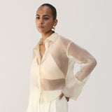 Ivory Organza Shirt