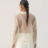 Ivory Organza Shirt