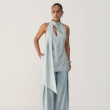 Dusty Blue Cut Out Co-ord