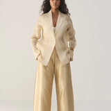Ivory Organza Blazer