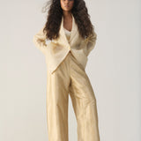 Ivory Organza Blazer