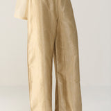 Ivory Tiger Print Barrel Pants