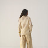 Ivory Organza Blazer