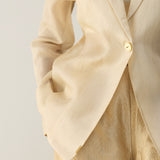 Ivory Organza Blazer