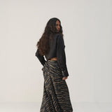 Black Onyx Bias Skirt With Shirt