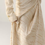 Cream Bias Skirt With Shirt