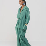 Sea Green Shirt & Skirt