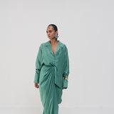 Sea Green Shirt & Skirt