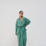 Sea Green Shirt & Skirt