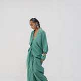 Sea Green Shirt & Skirt