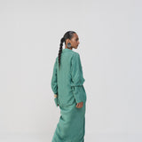 Sea Green Shirt & Skirt