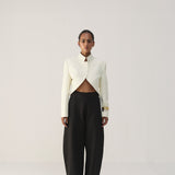 Black Ponte Barrel Pants