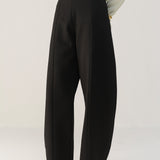 Black Ponte Barrel Pants