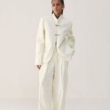 Whisper White Mandarin Jacket