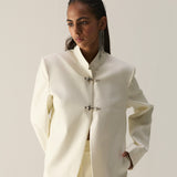 Whisper White Mandarin Jacket