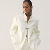 Whisper White Mandarin Jacket
