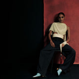 Almost Navy Low Rise Trousers