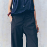 Seal Brown Barrel Pants