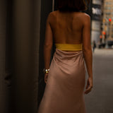 Bare Pink Halter Dress