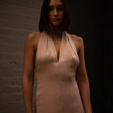 Bare Pink Halter Dress