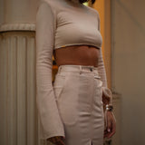 Butter Cream Top & Skirt